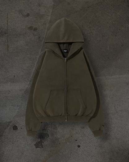 BLANK ZIPUP (ASH)-IYAMIUIO