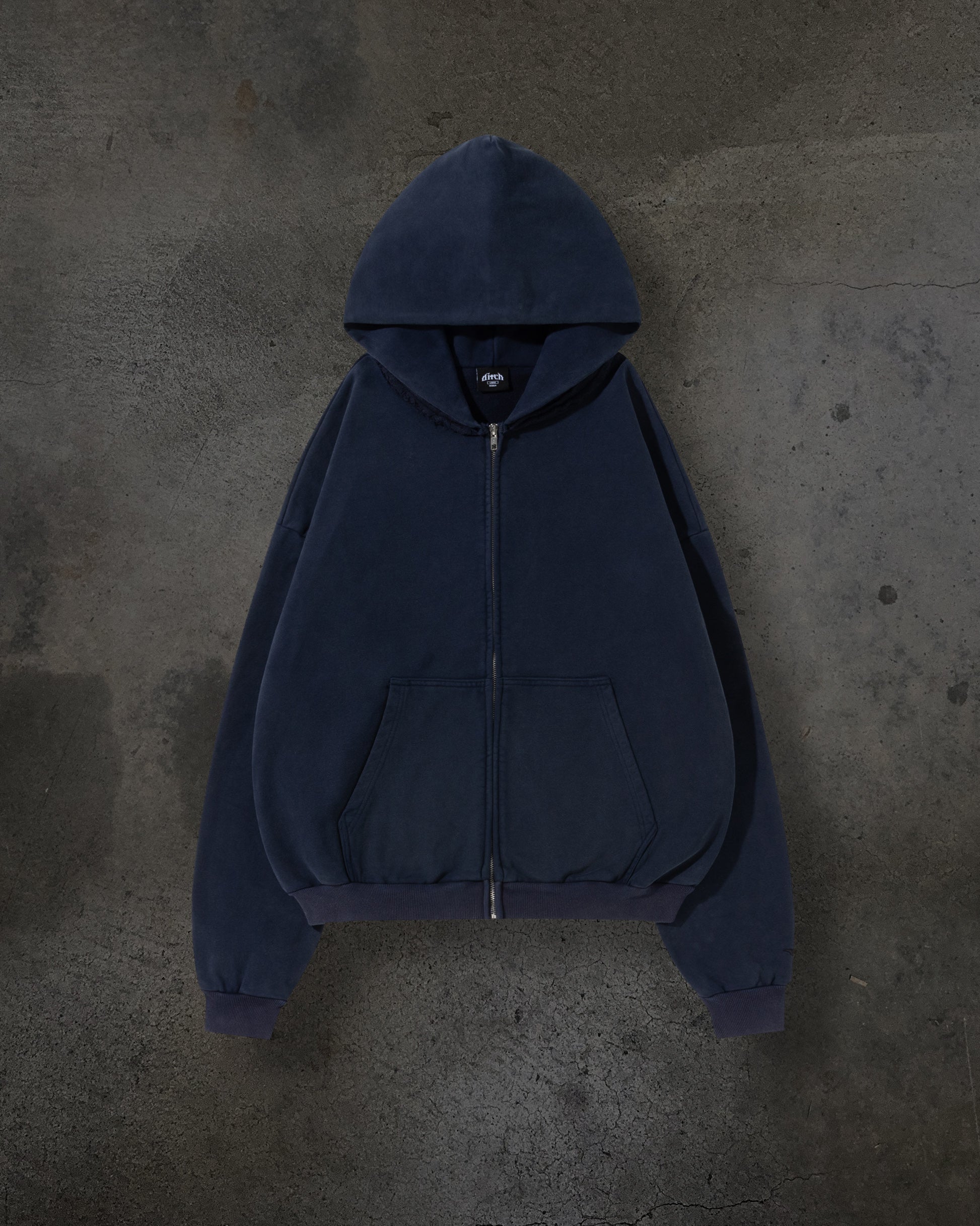 BLANK ZIPUP (NAVY)-IYAMIUIO