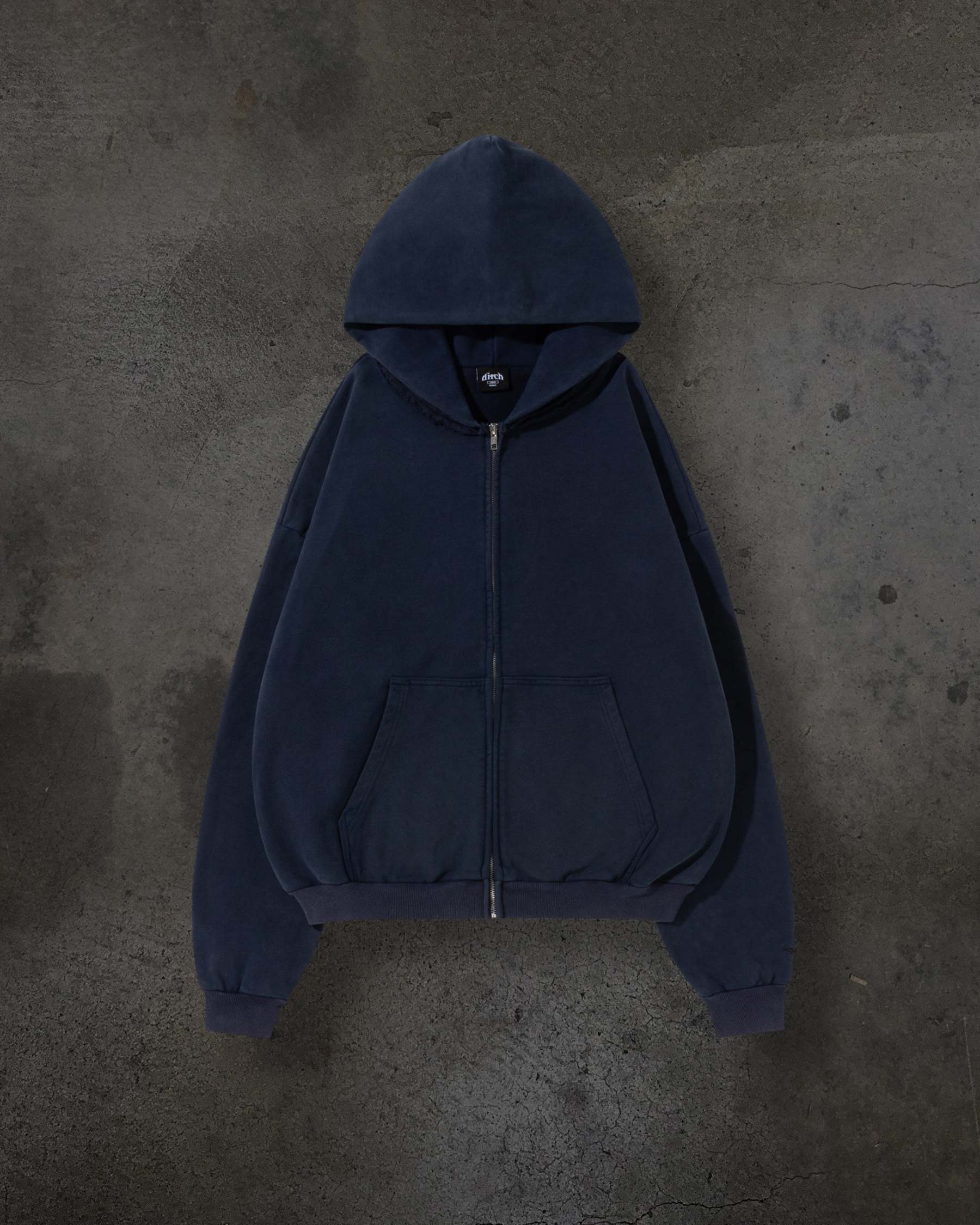 BLANK ZIPUP (NAVY)-IYAMIUIO