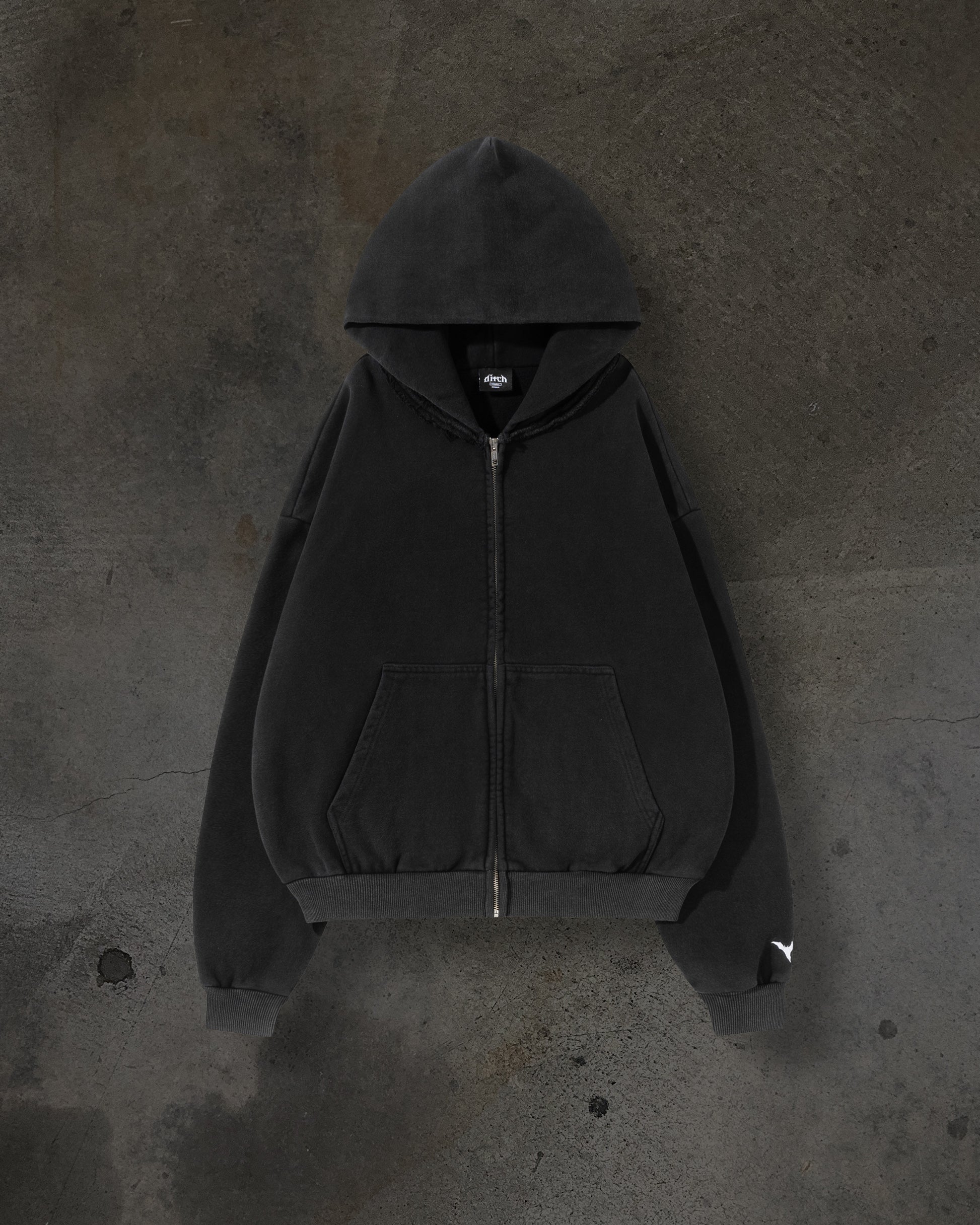 BLANK ZIPUP (COAL)-IYAMIUIO