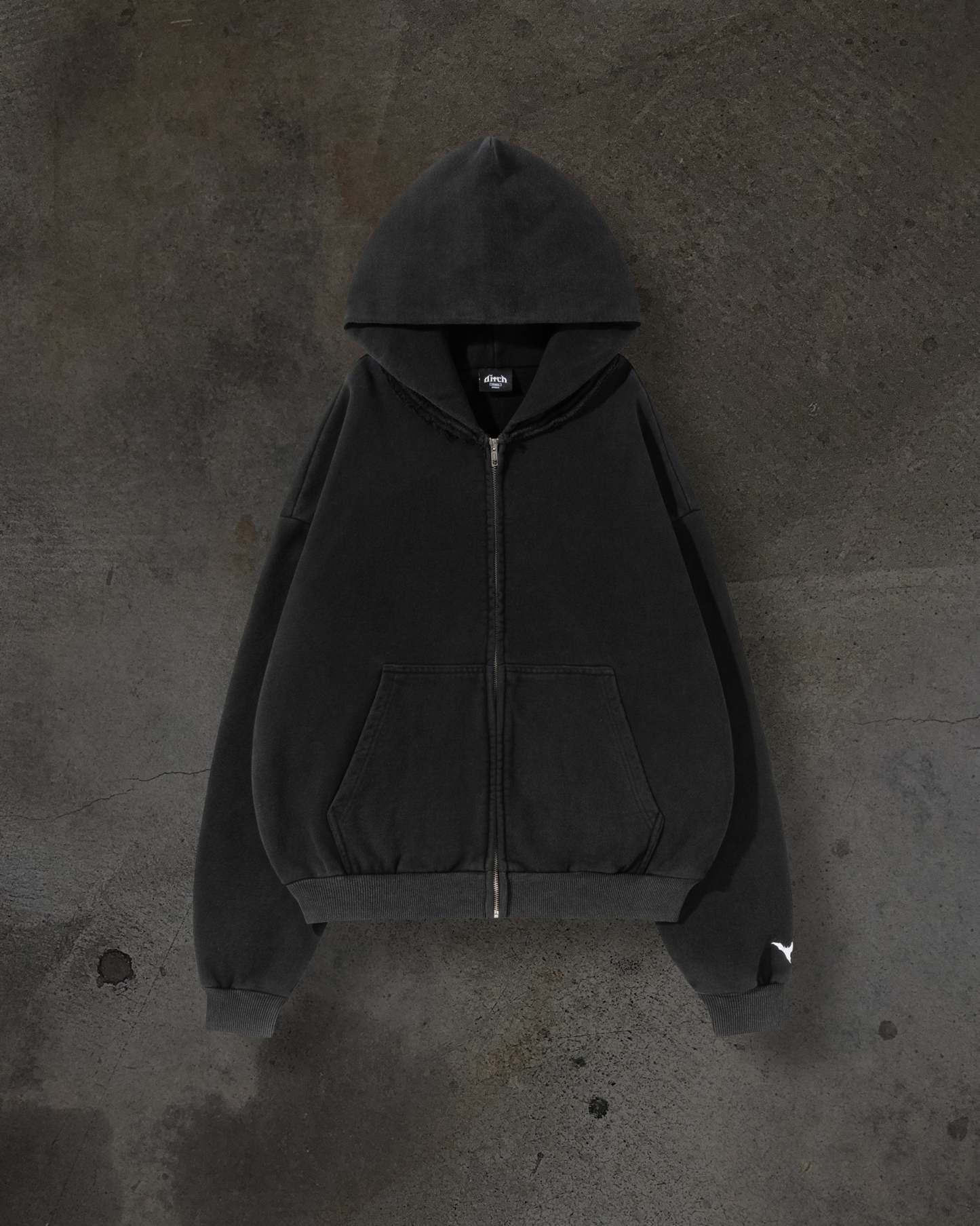 BLANK ZIPUP (COAL)-IYAMIUIO