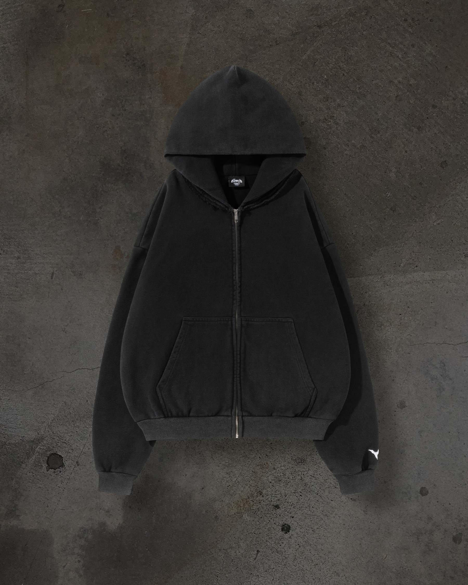 BLANK ZIPUP (COAL)-IYAMIUIO