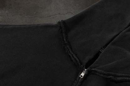 BLANK ZIPUP (COAL)-IYAMIUIO