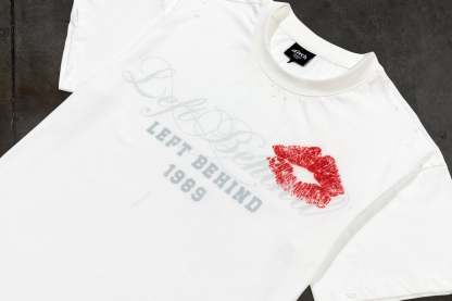 LOVELETTER DISTRESSED TEE (BONE)-IYAMIUIO