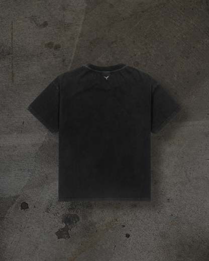 LOVELETTER DISTRESSED TEE (COAL)-IYAMIUIO