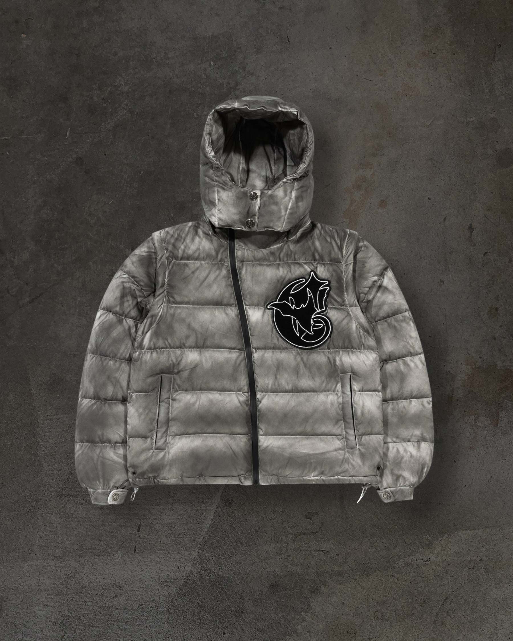 CORVIDITCH WASHED PUFFER (GREY)-IYAMIUIO