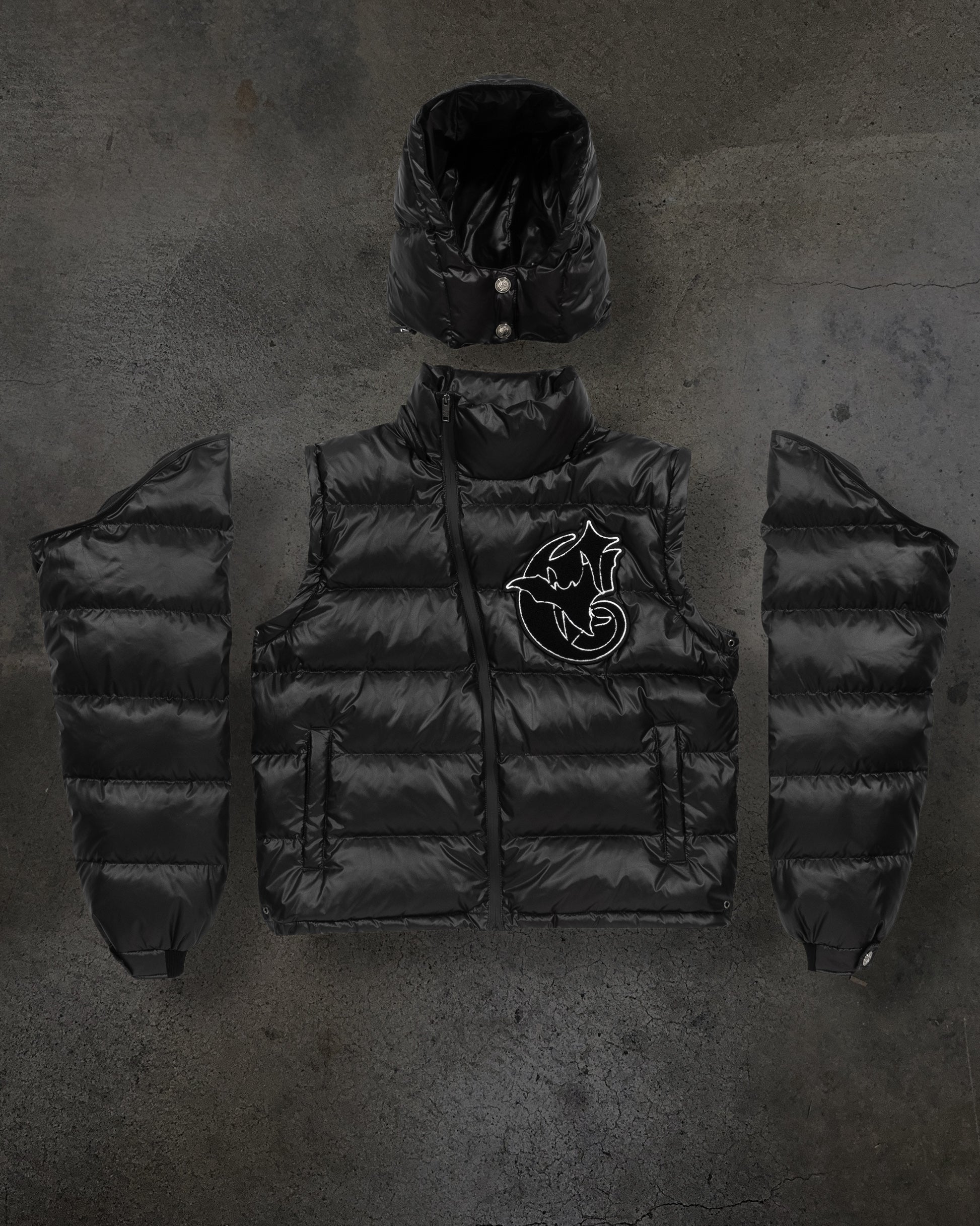 CORVIDITCH SHINY PUFFER (NOIR)-IYAMIUIO