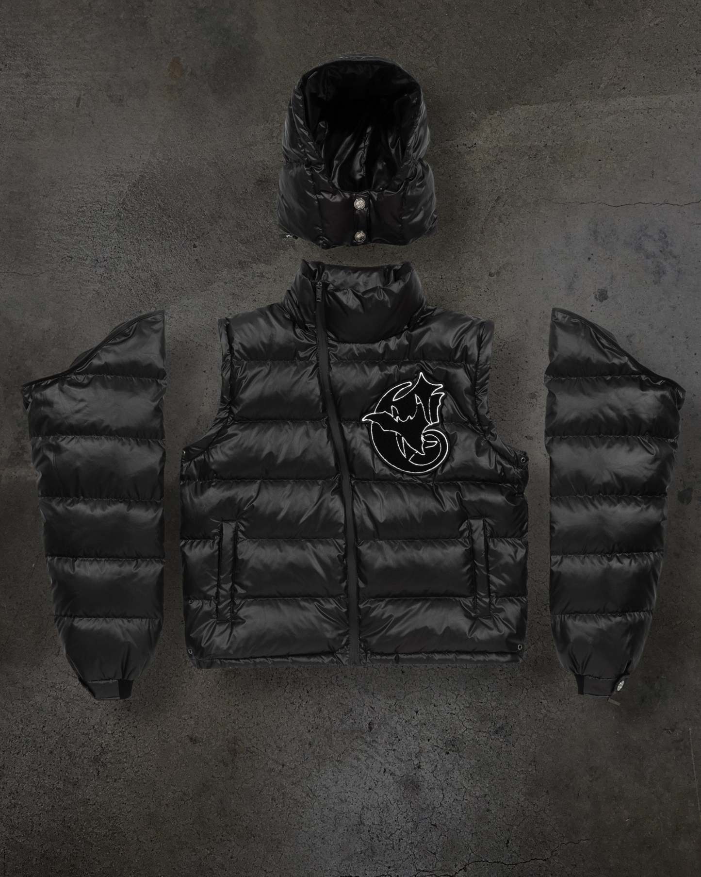 CORVIDITCH SHINY PUFFER (NOIR)-IYAMIUIO