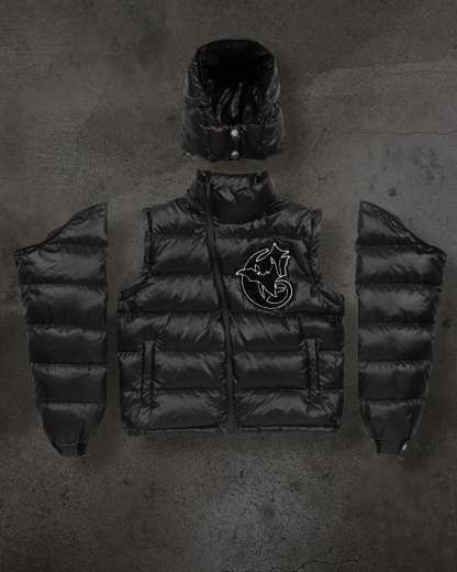CORVIDITCH SHINY PUFFER (NOIR)-IYAMIUIO