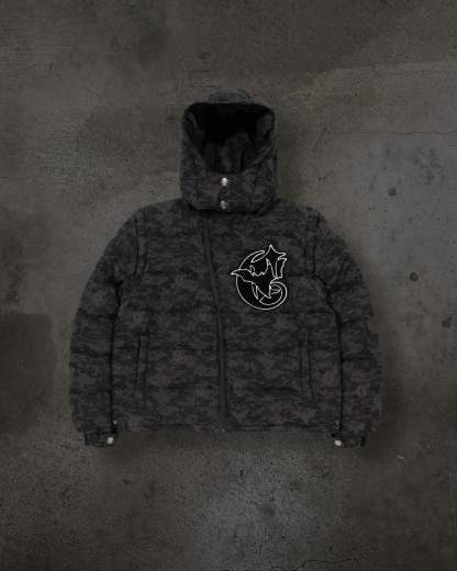 CORVIDITCH DIGI CAMO PUFFER (GREY)-IYAMIUIO