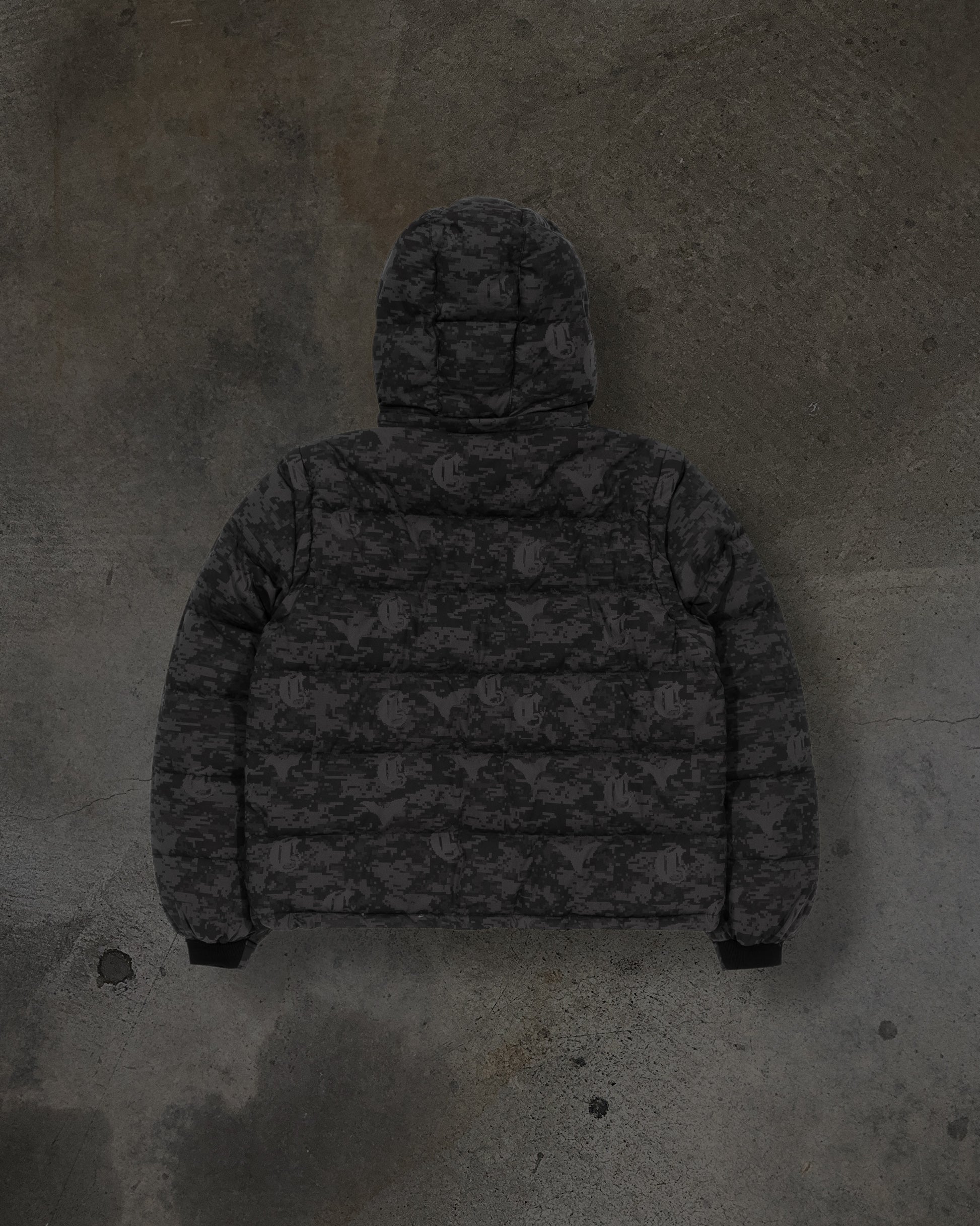 CORVIDITCH DIGI CAMO PUFFER (GREY)-IYAMIUIO