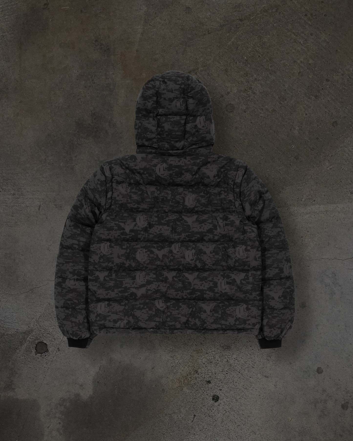 CORVIDITCH DIGI CAMO PUFFER (GREY)-IYAMIUIO