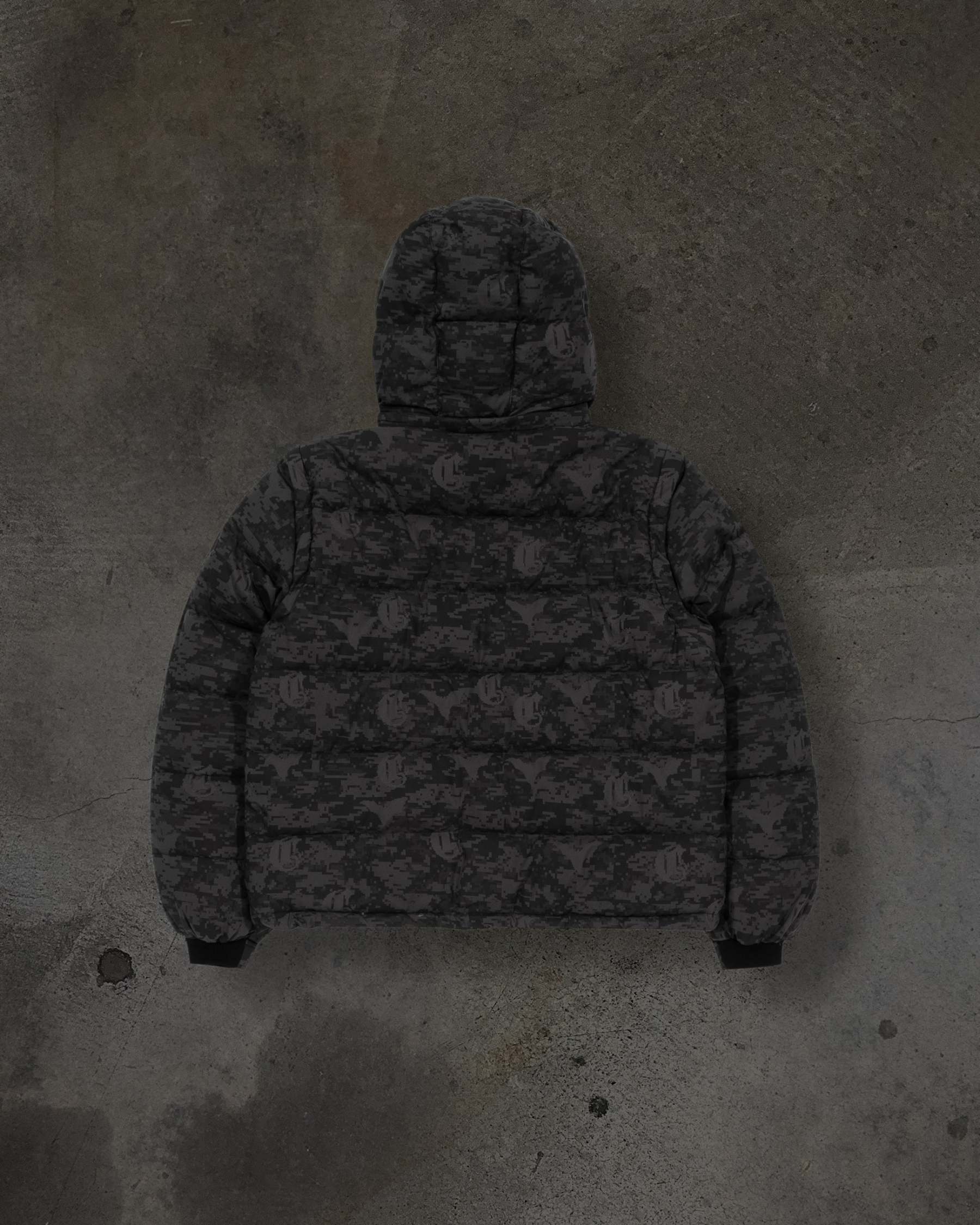 CORVIDITCH DIGI CAMO PUFFER (GREY)-IYAMIUIO
