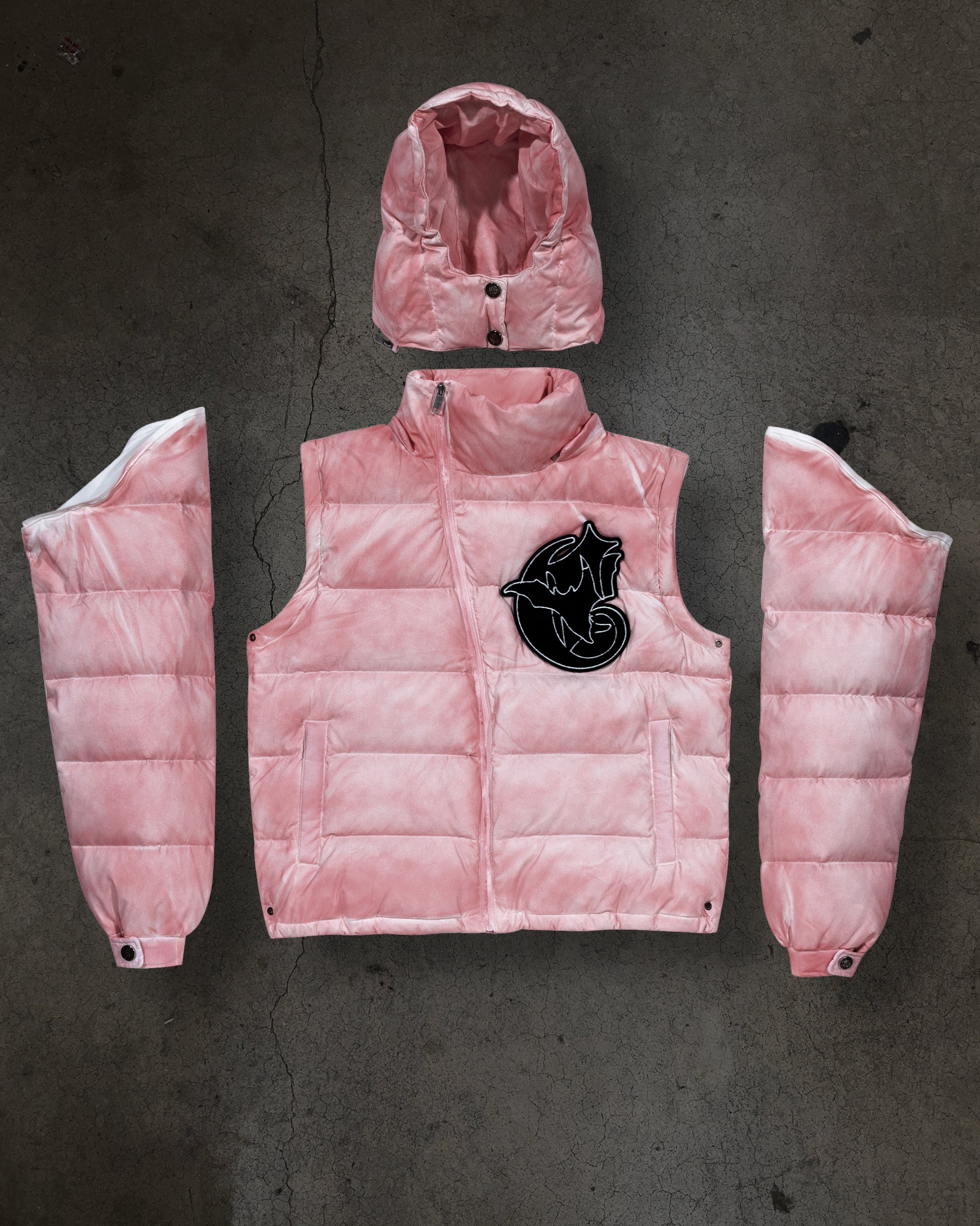 CORVIDITCH WASHED PUFFER (PINK)-IYAMIUIO