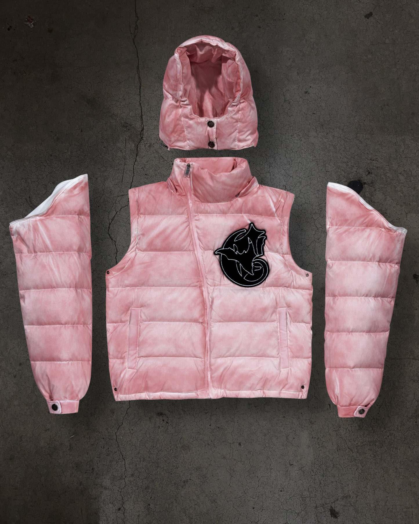 CORVIDITCH WASHED PUFFER (PINK)-IYAMIUIO