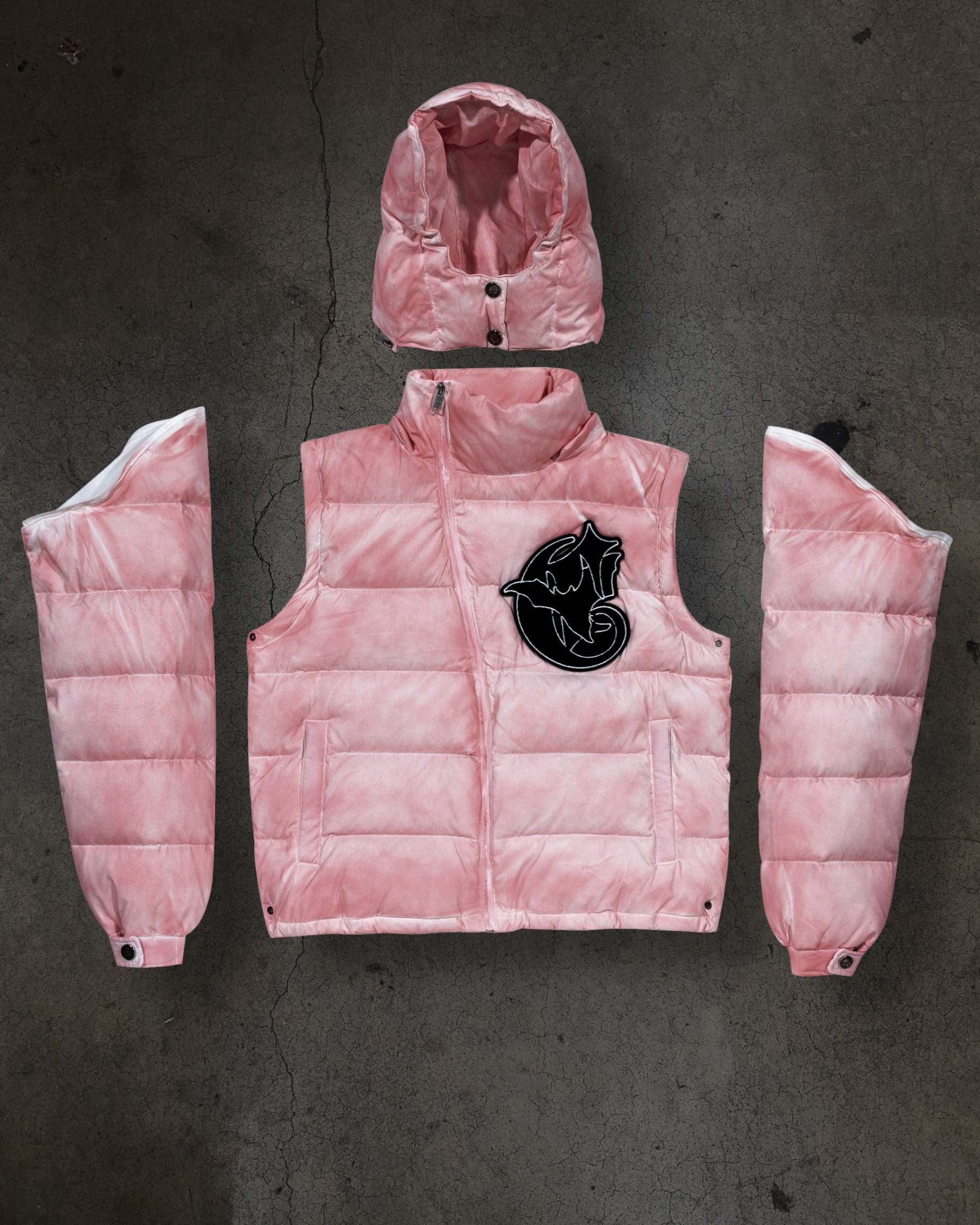 CORVIDITCH WASHED PUFFER (PINK)-IYAMIUIO