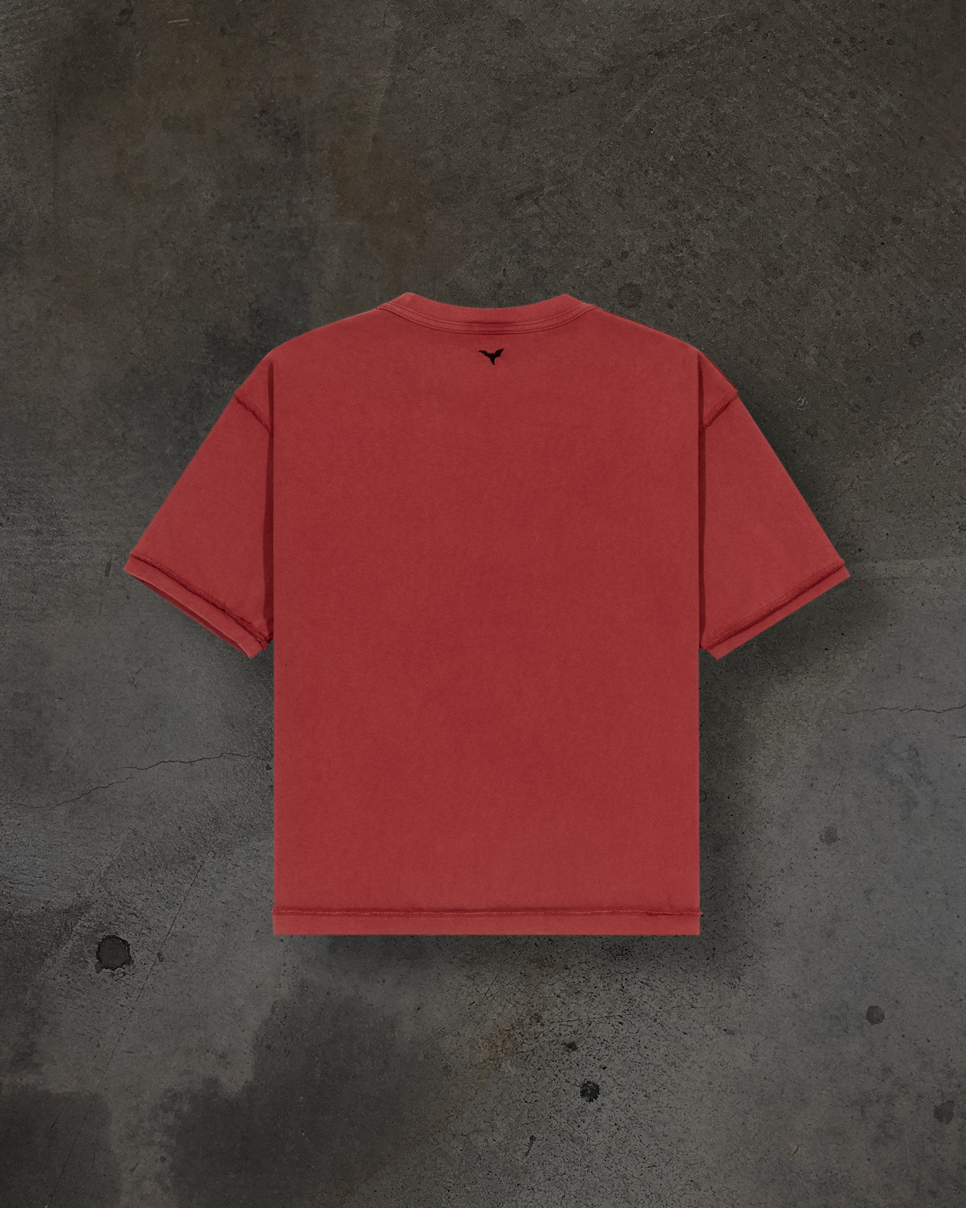 HEAVY BLANK TEE (CHERRY)-IYAMIUIO