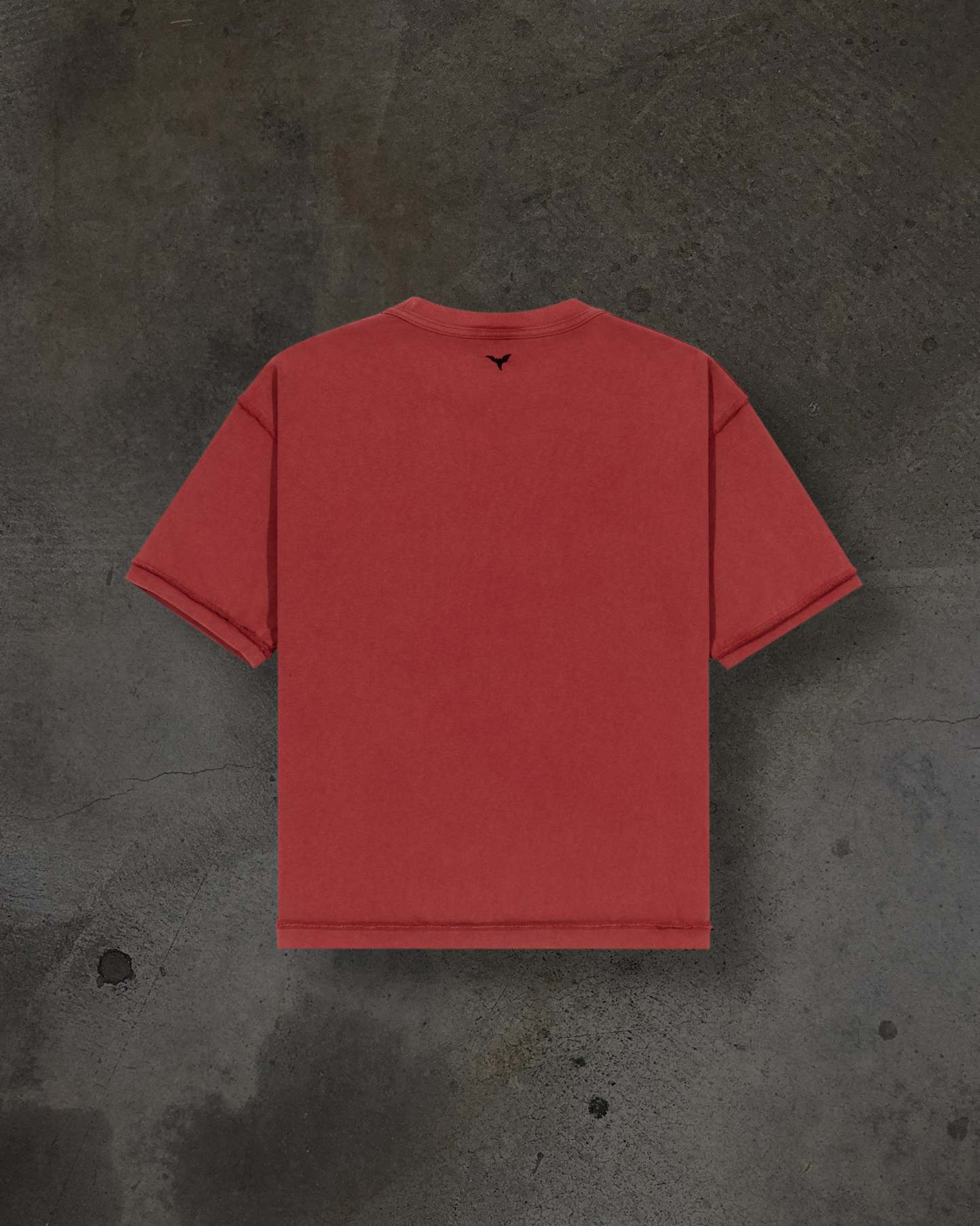 HEAVY BLANK TEE (CHERRY)-IYAMIUIO