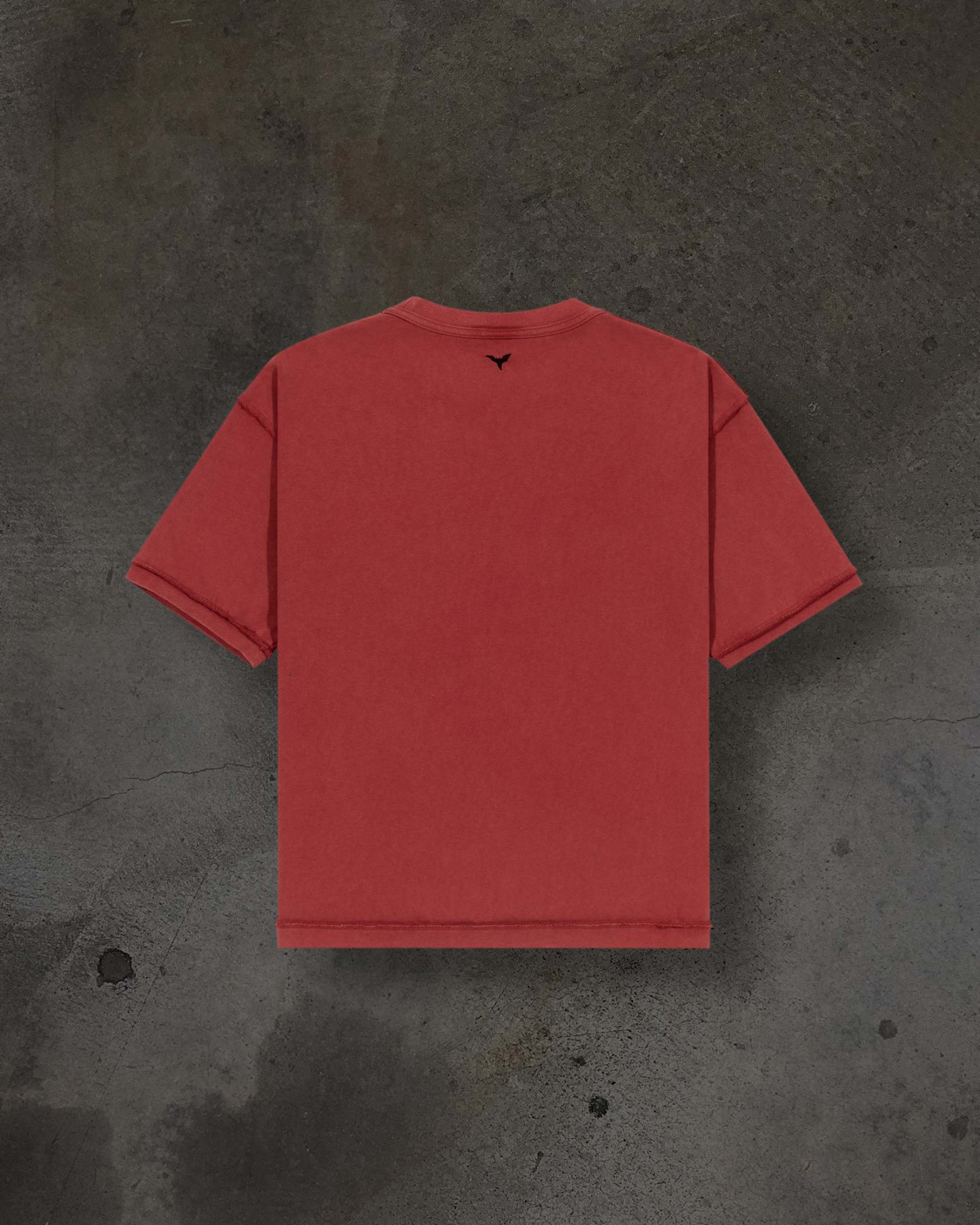 HEAVY BLANK TEE (CHERRY)-IYAMIUIO