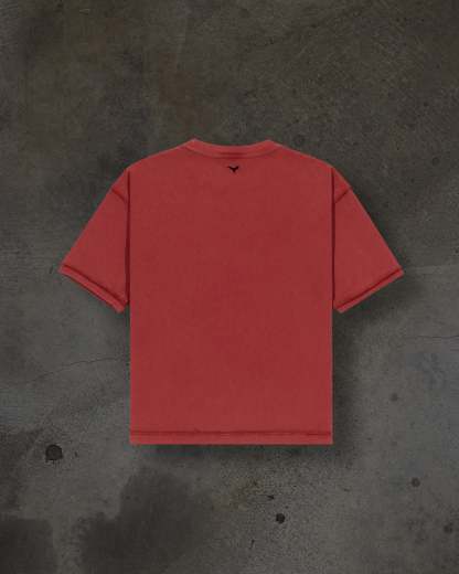 HEAVY BLANK TEE (CHERRY)-IYAMIUIO