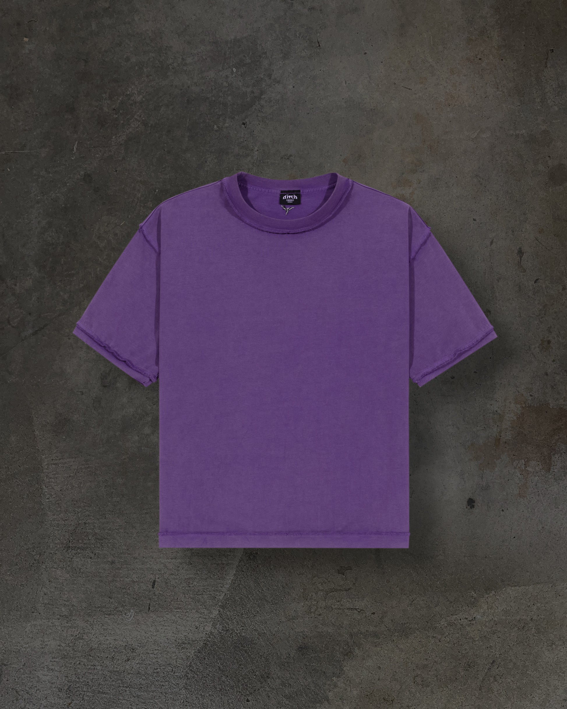 HEAVY BLANK TEE (PURPLE)-IYAMIUIO
