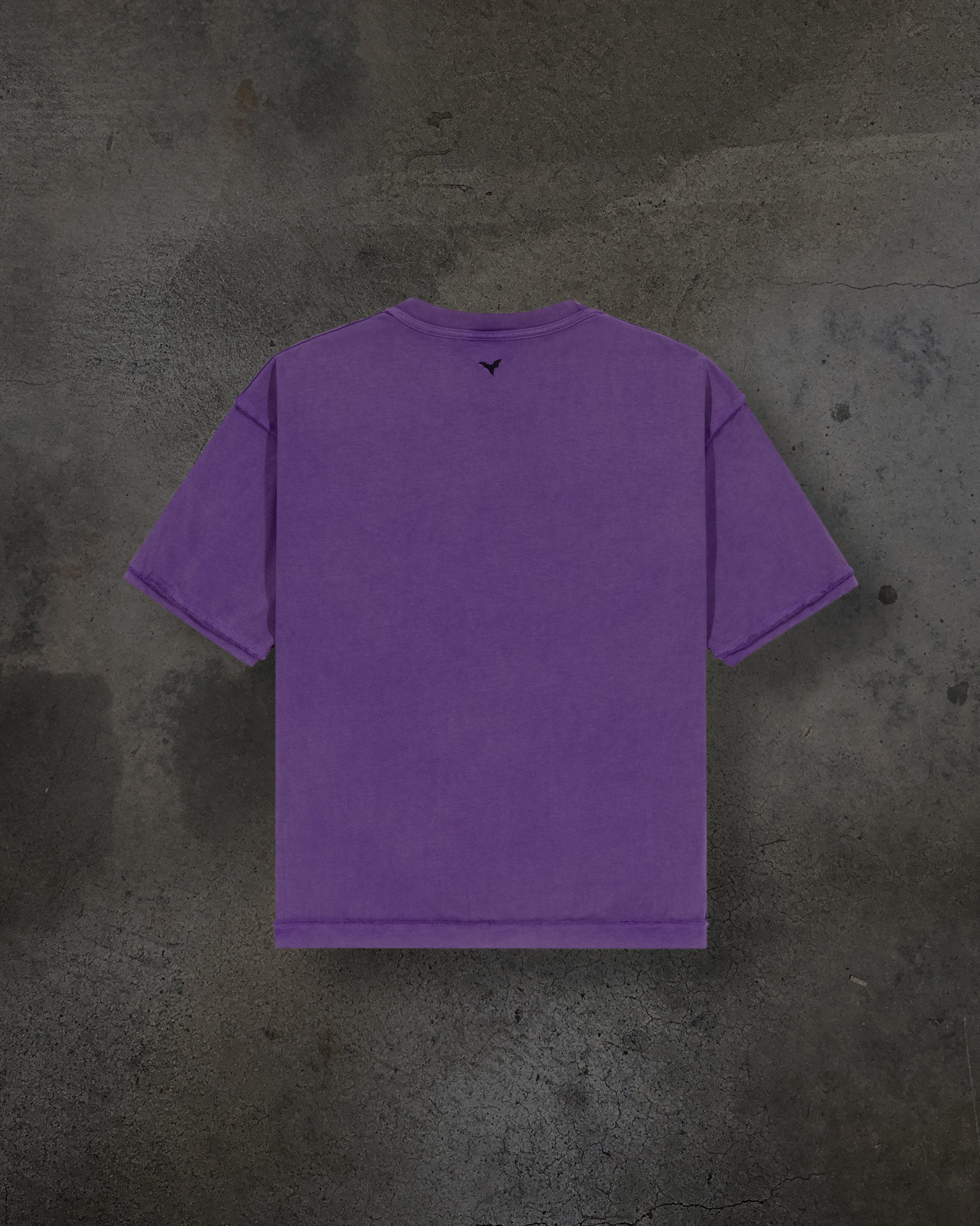 HEAVY BLANK TEE (PURPLE)-IYAMIUIO