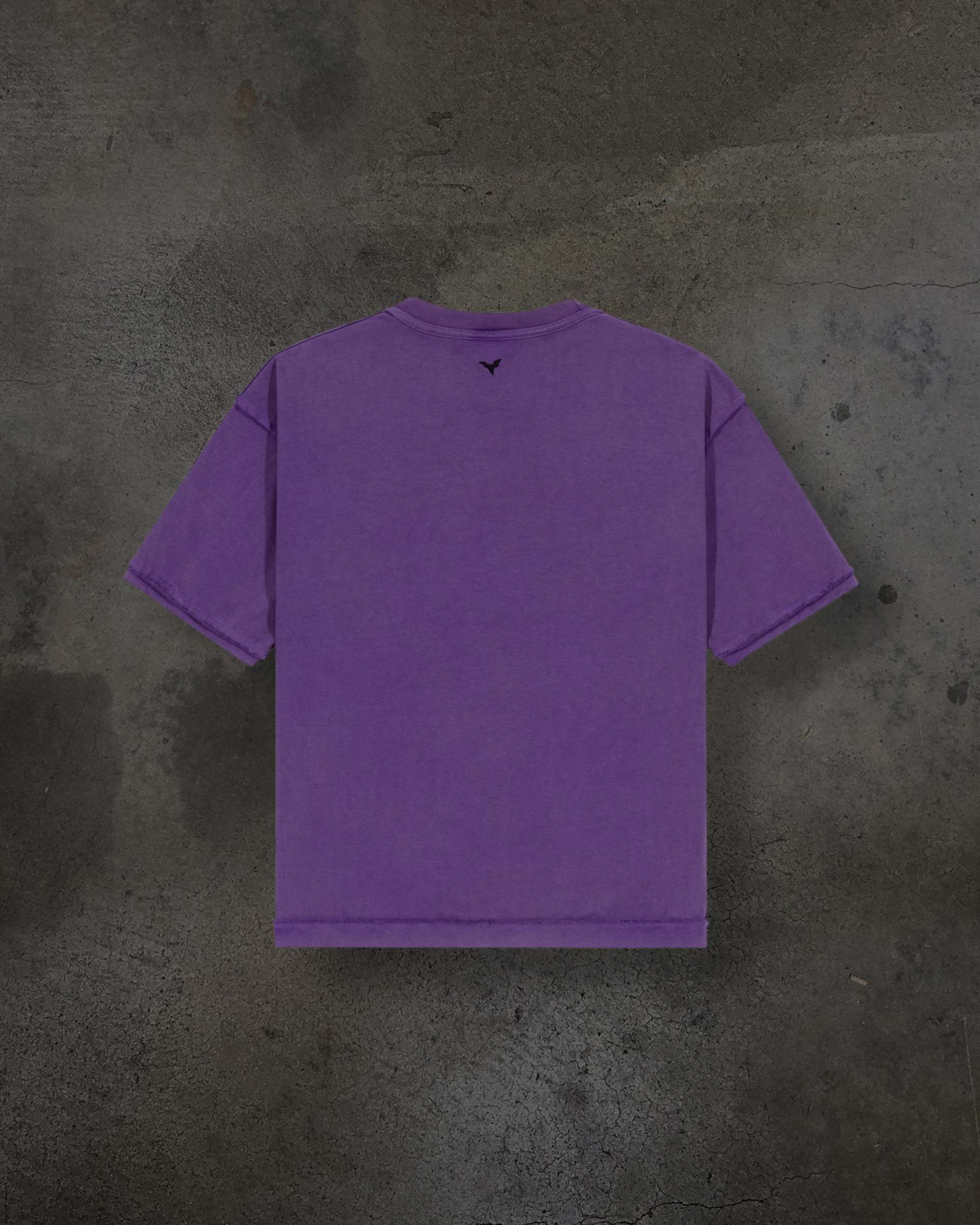 HEAVY BLANK TEE (PURPLE)-IYAMIUIO