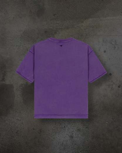 HEAVY BLANK TEE (PURPLE)-IYAMIUIO
