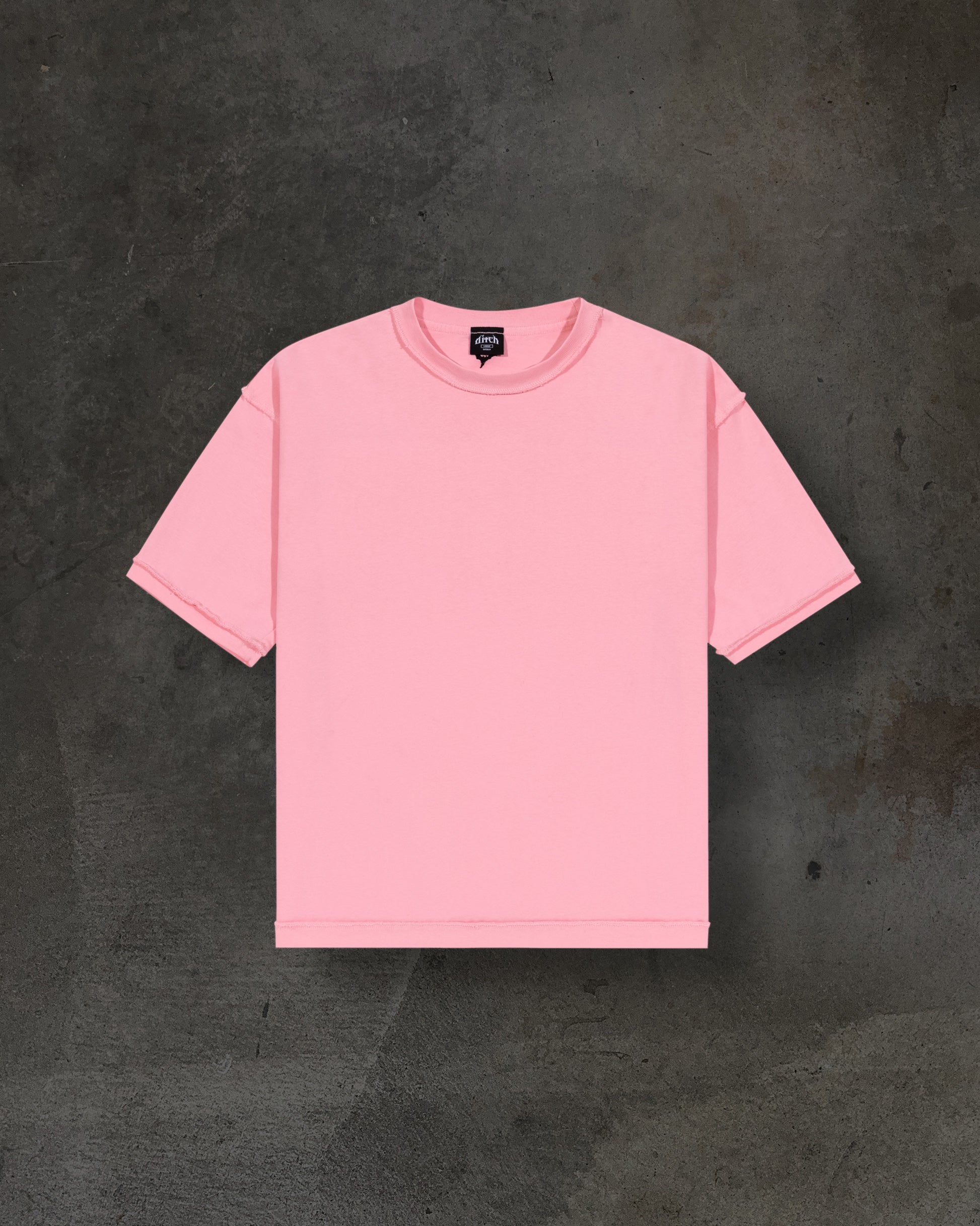 HEAVY BLANK TEE (BABY PINK)-IYAMIUIO