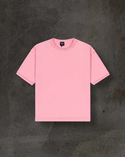 HEAVY BLANK TEE (BABY PINK)-IYAMIUIO