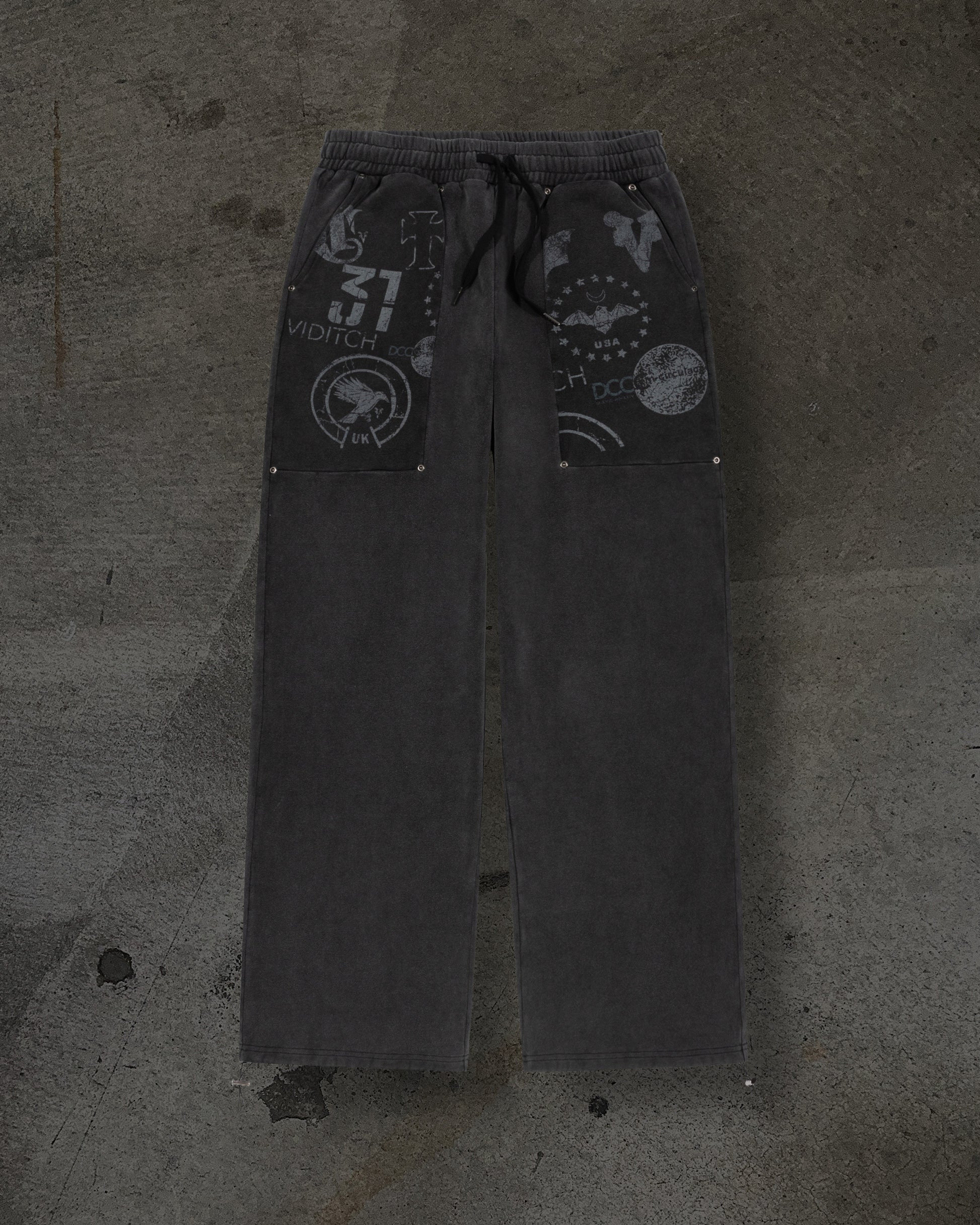 CORVIDITCH POCKET SWEATS (COAL)-IYAMIUIO
