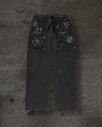 CORVIDITCH POCKET SWEATS (COAL)-IYAMIUIO