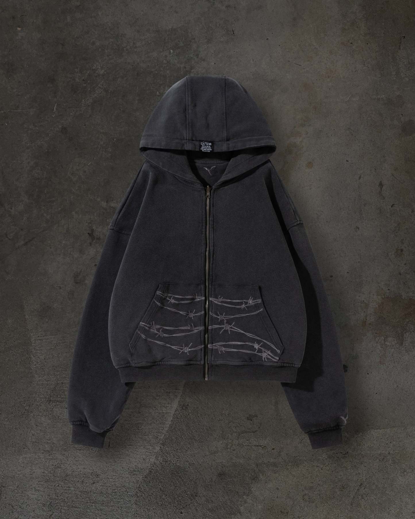 REVERSIBLE DITCH ZIPUP (COAL)-IYAMIUIO