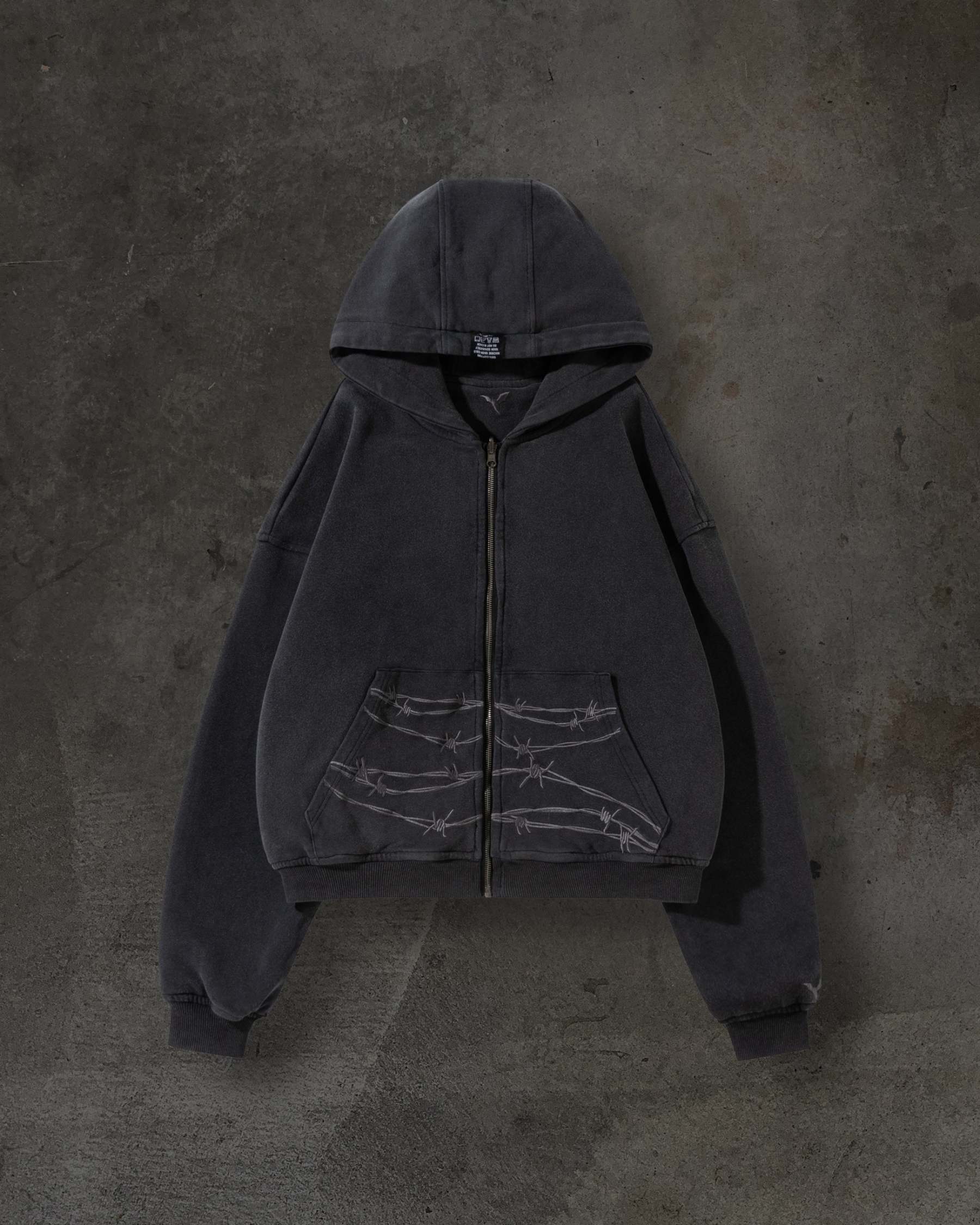 REVERSIBLE DITCH ZIPUP (COAL)-IYAMIUIO