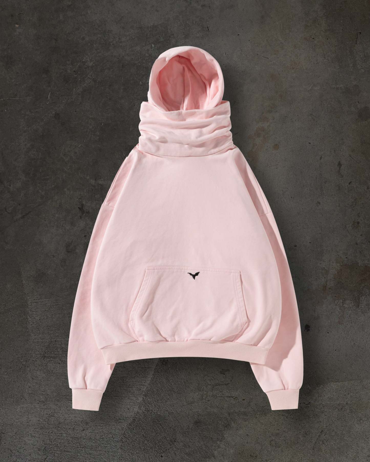 MASKED HOODIE (BABY PINK)-IYAMIUIO