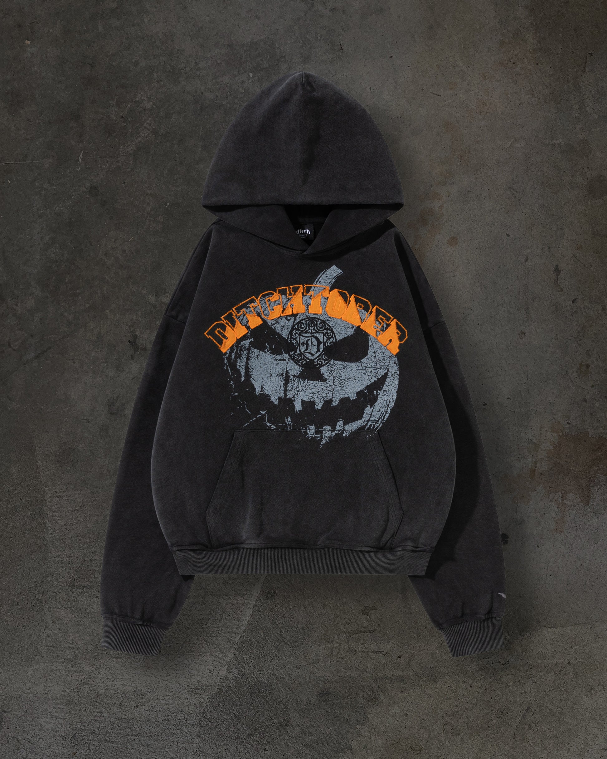 PUMPKIN PATCH PULLOVER (COAL/ORANGE)-IYAMIUIO