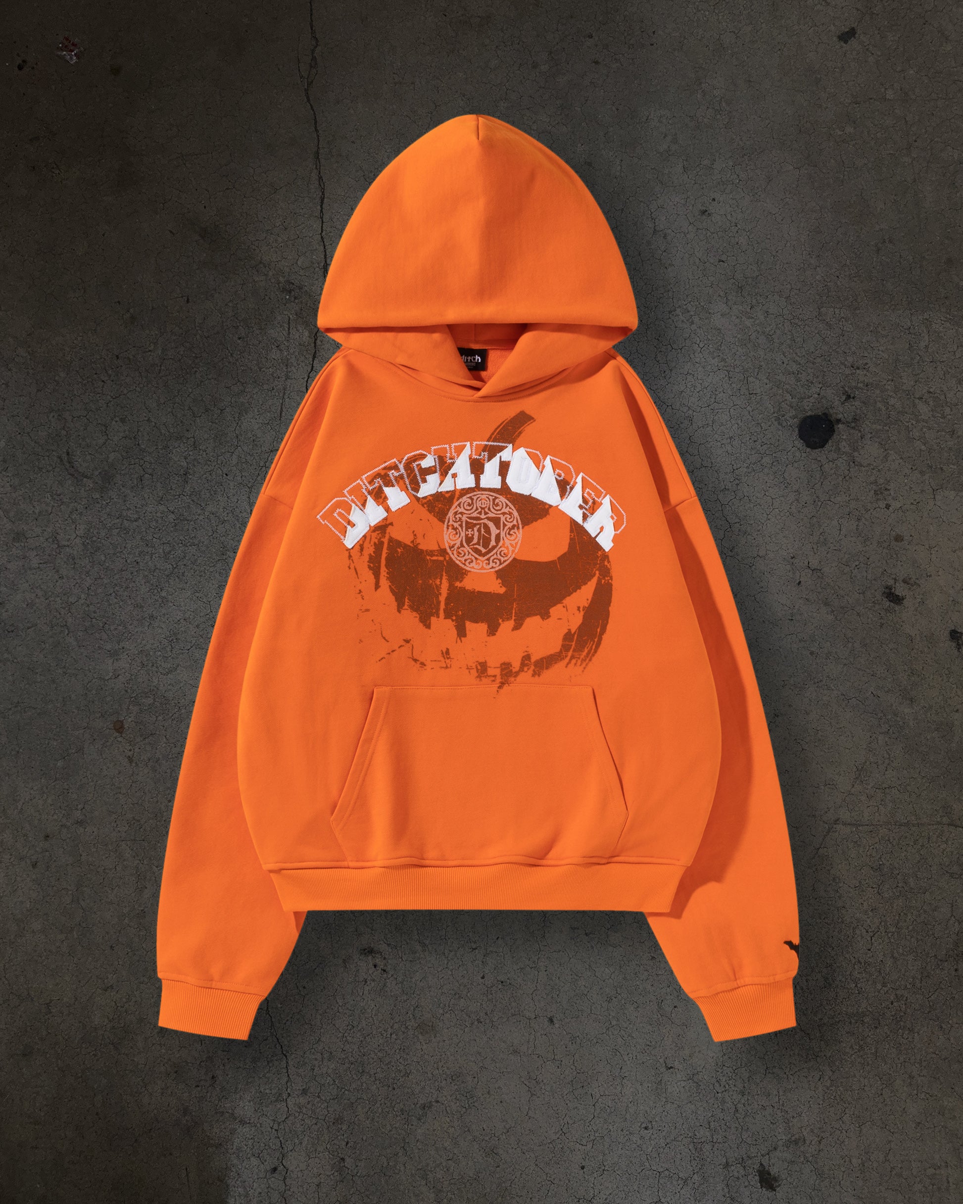 PUMPKIN PATCH PULLOVER (ORANGE/WHITE)-IYAMIUIO