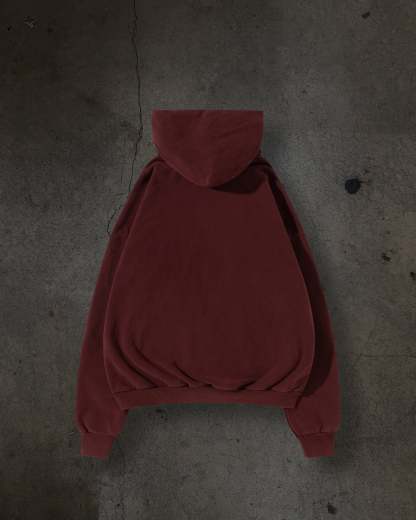 MASKED HOODIE (CRIMSON)-IYAMIUIO