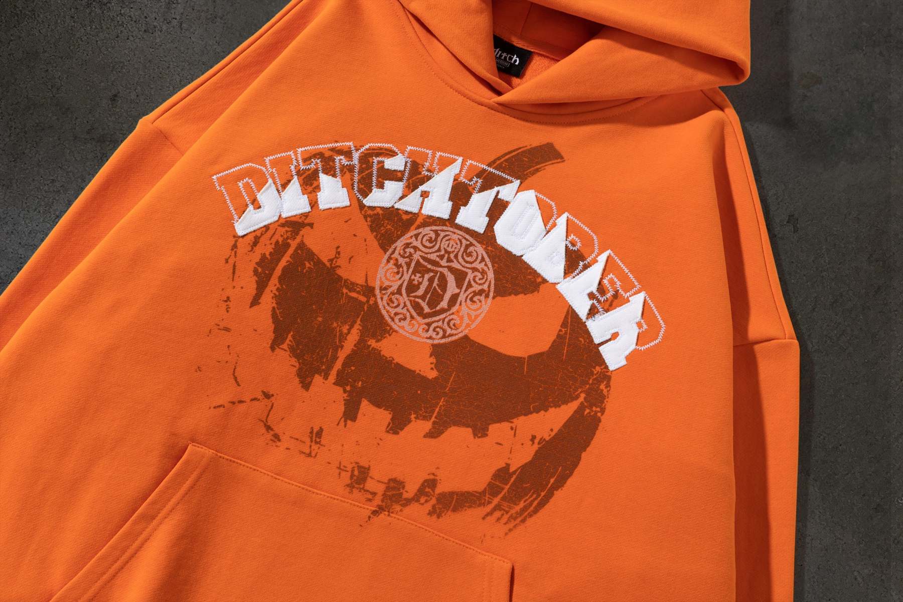 PUMPKIN PATCH PULLOVER (ORANGE/WHITE)-IYAMIUIO