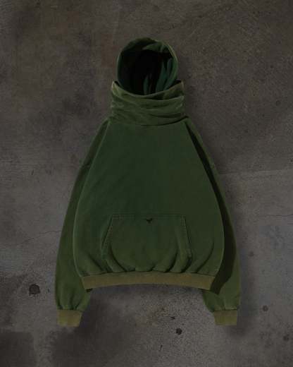 MASKED HOODIE (PINE)-IYAMIUIO