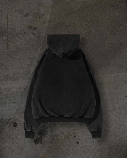 MASKED HOODIE (COAL)-IYAMIUIO