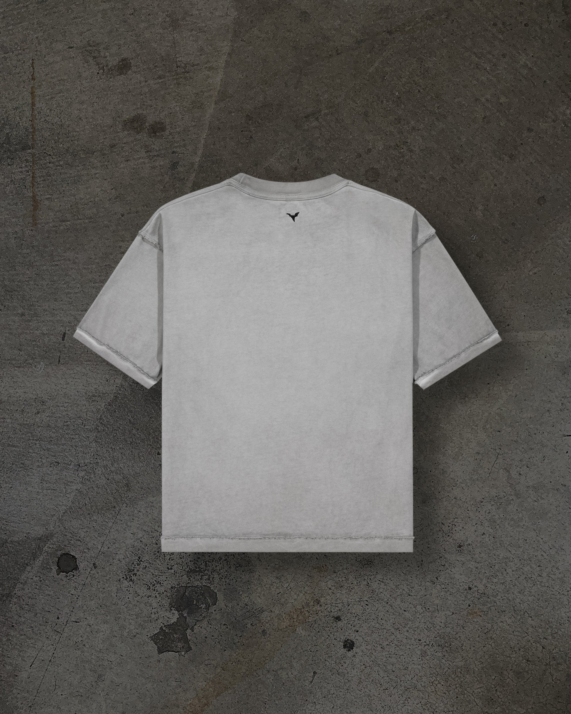 HEAVY BLANK TEE (DYED GREY)-IYAMIUIO