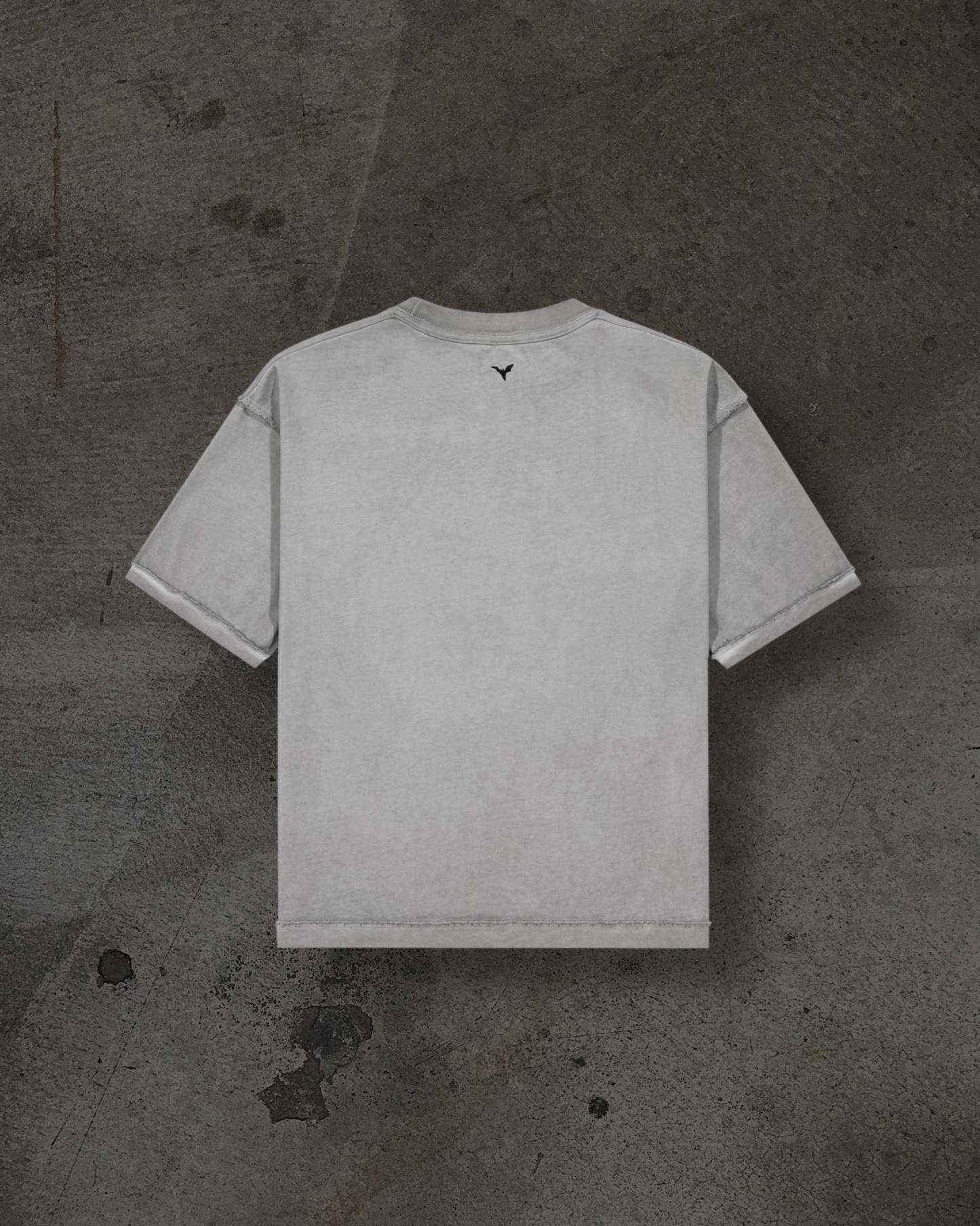 HEAVY BLANK TEE (DYED GREY)-IYAMIUIO