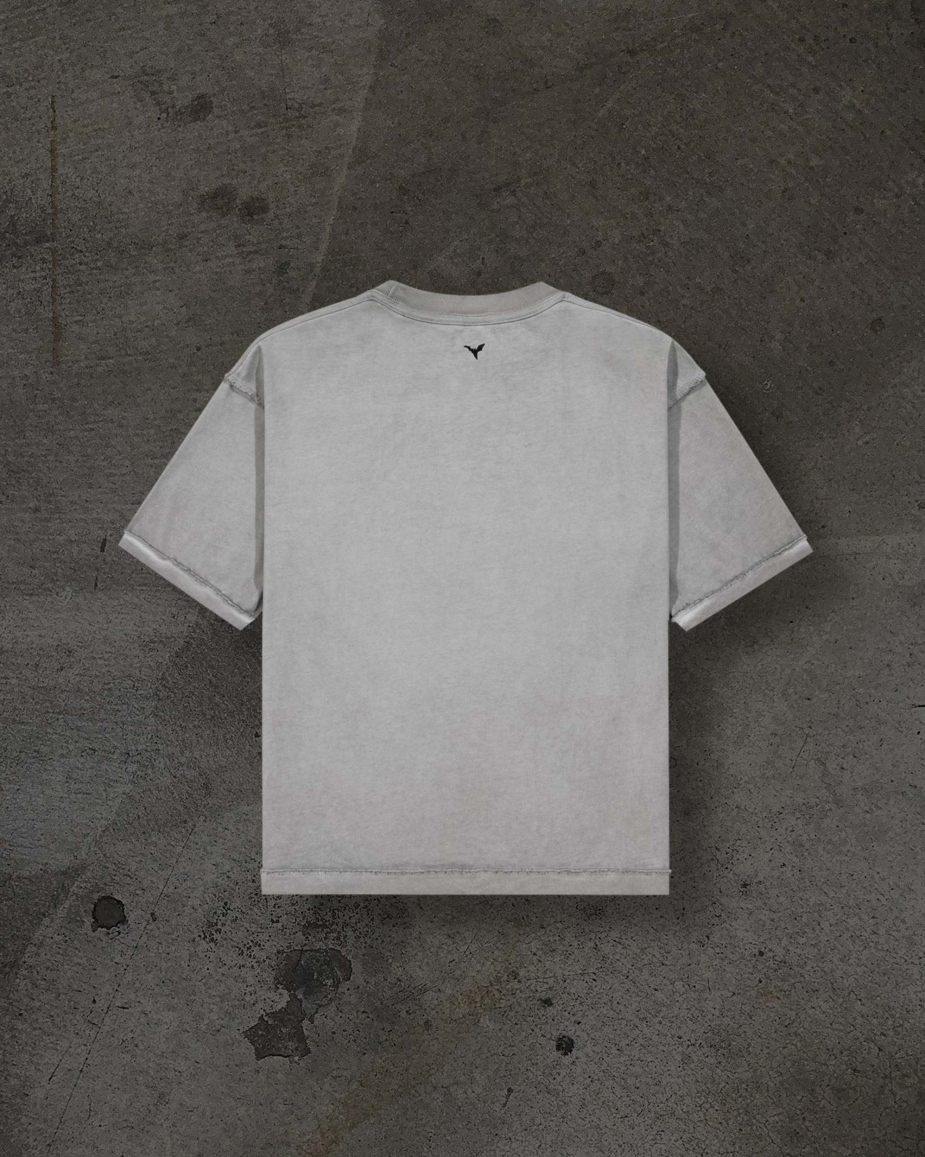 HEAVY BLANK TEE (DYED GREY)-IYAMIUIO