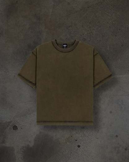 HEAVY BLANK TEE (ASH)-IYAMIUIO