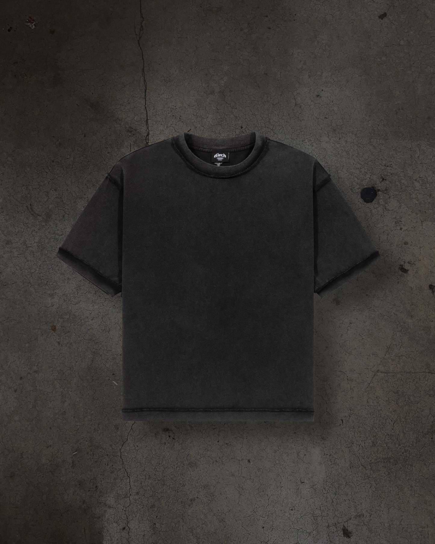 HEAVY BLANK TEE (COAL)-IYAMIUIO