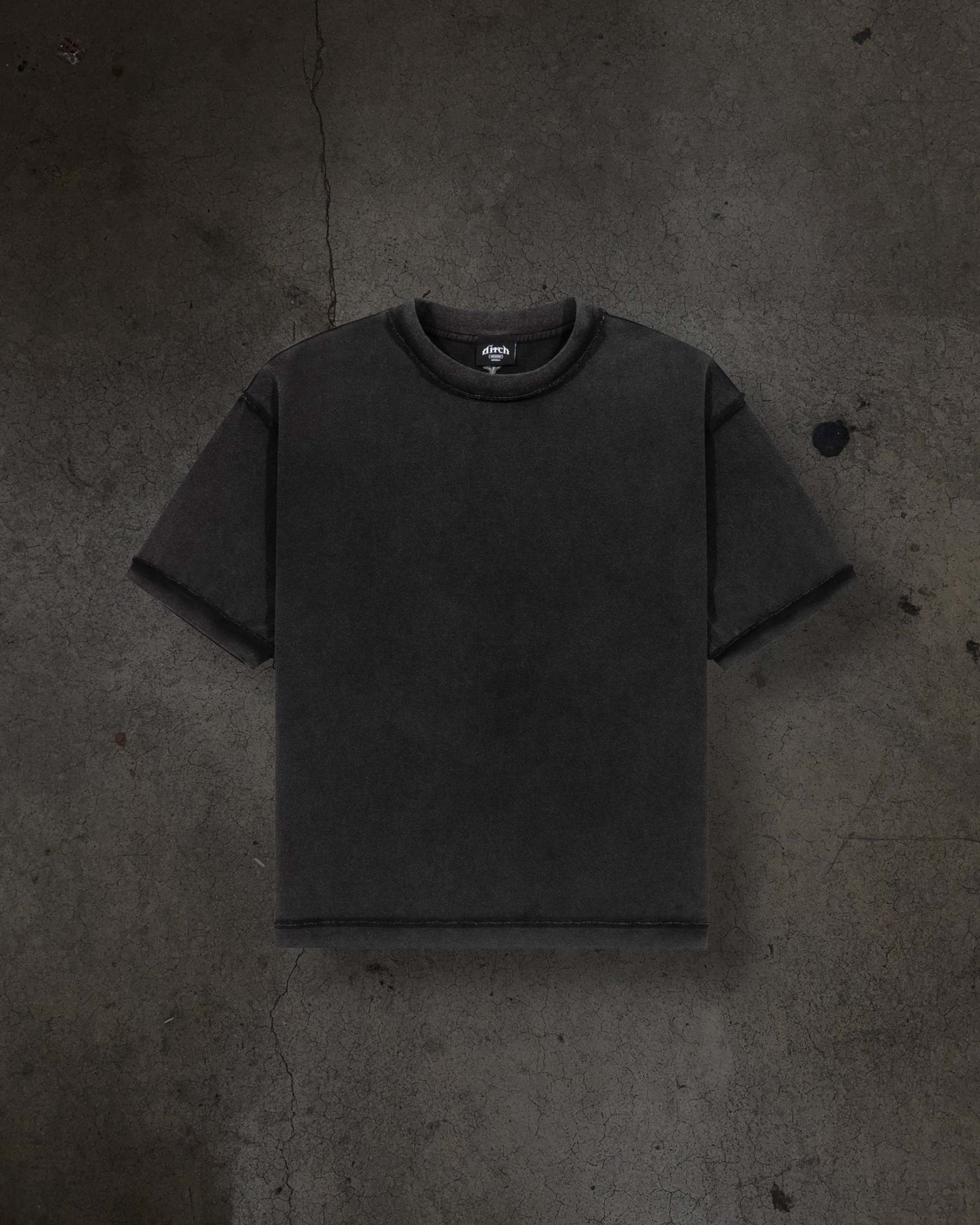 HEAVY BLANK TEE (COAL)-IYAMIUIO