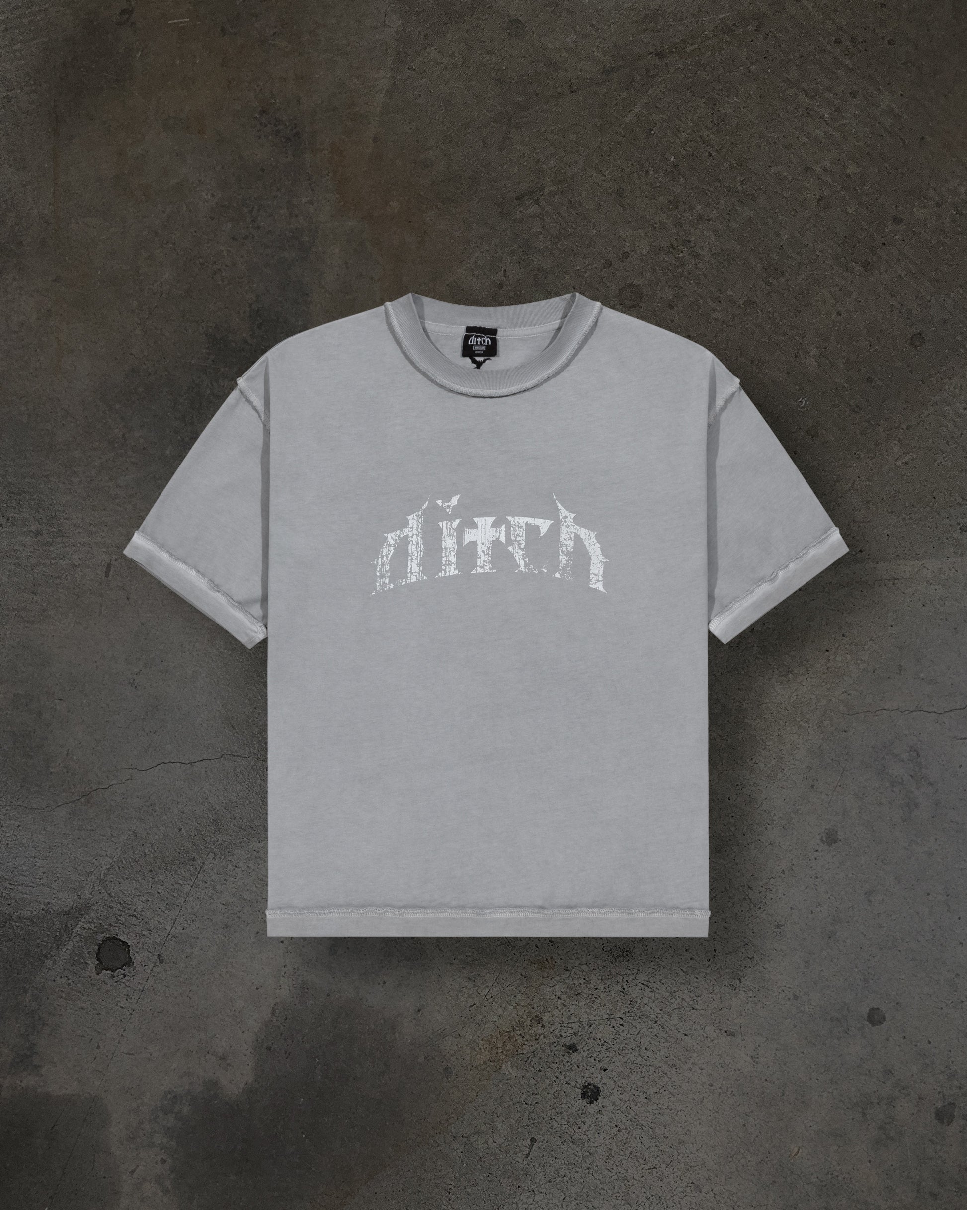 LOGO TEE (MONOCHROME GREY)-IYAMIUIO