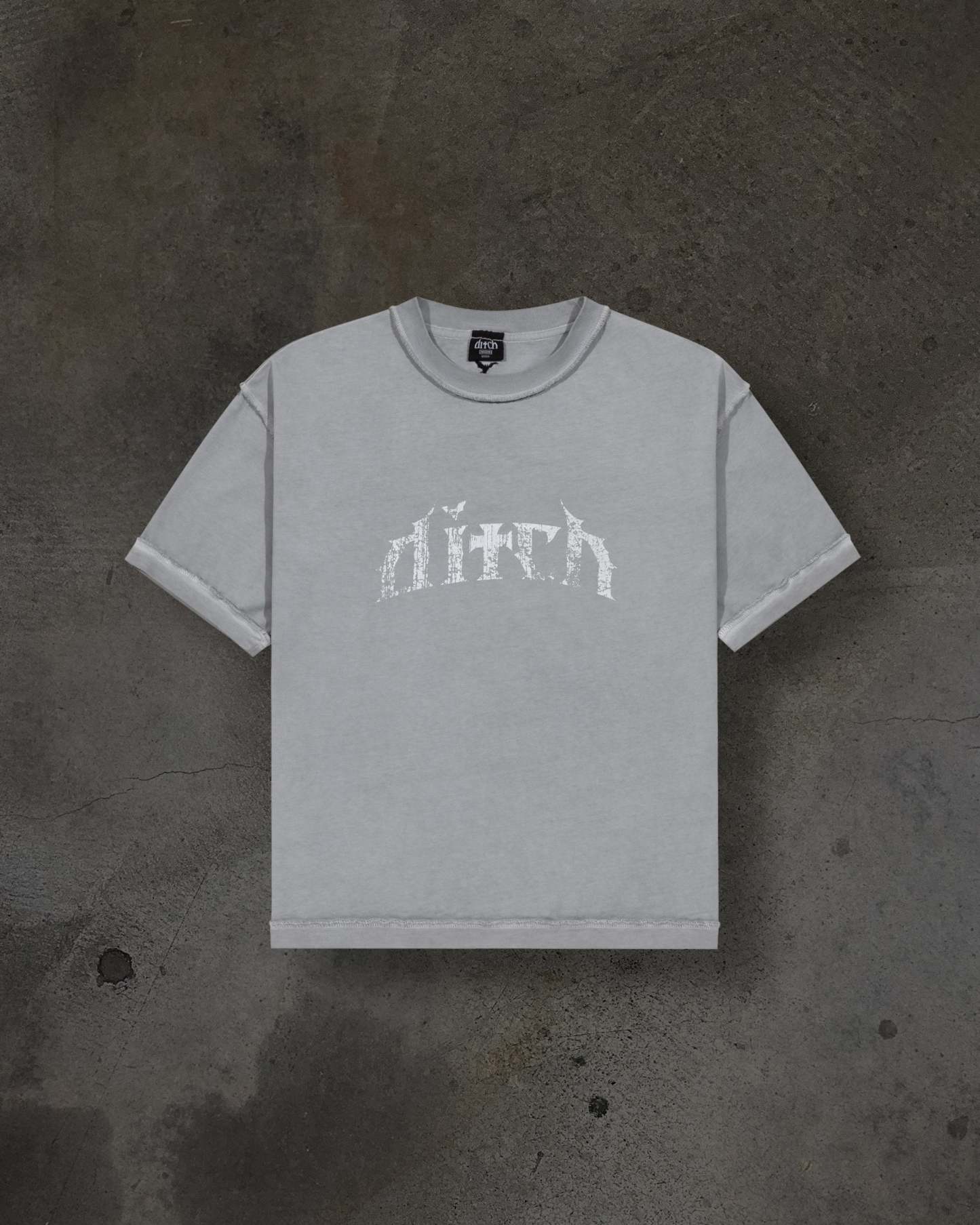 LOGO TEE (MONOCHROME GREY)-IYAMIUIO