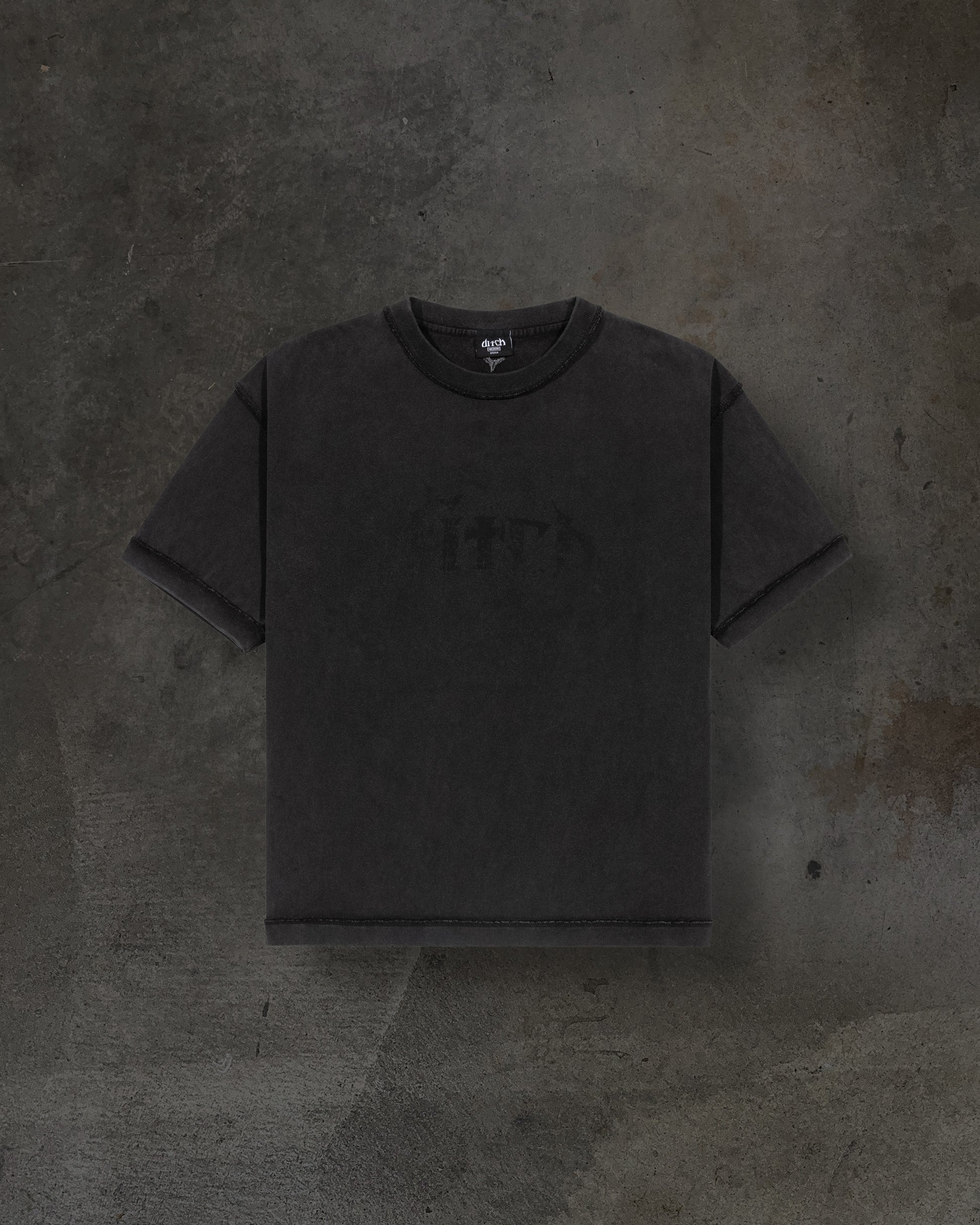 LOGO TEE (MONOCHROME COAL)-IYAMIUIO